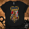 Black German Shepherd Built Different t-shirt, front German Shepherd graphic